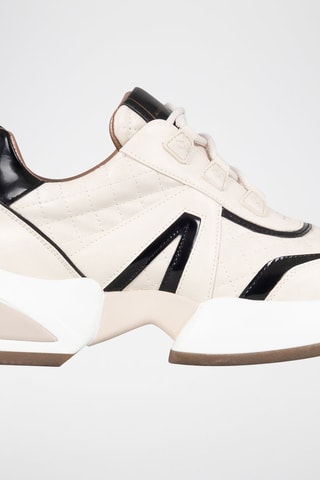 Sneakers Marble - ivoorkleurig en zwart