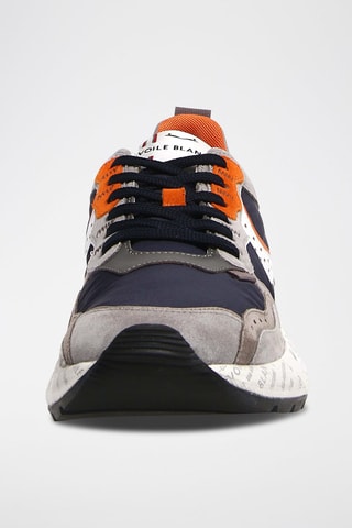 Kalfsleren Sneakers Club Voile Blanche - Grijs