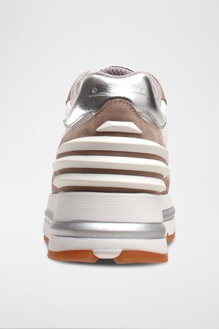 Sneakers de couro Maran Bege