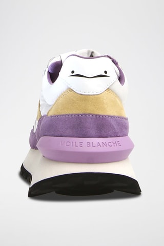 Sapatilhas com plataforma de nobuck Qwark - Violeta