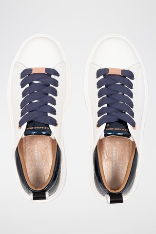 Sneakers - Wit en Marineblauw