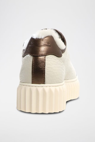 Leren Platform Sneakers - Wit