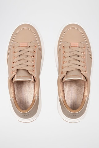 Leren Gympen - Camel