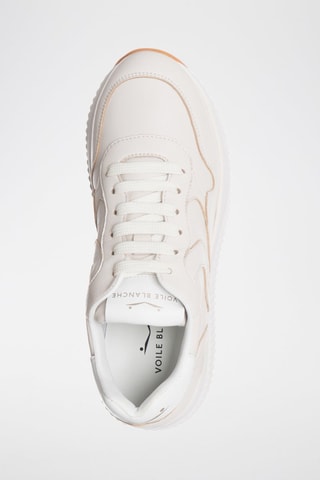 Sapatilhas com plataforma em couro napa Lana - Cru