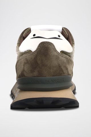 Leren Sneakers Paris Racer - Kaki