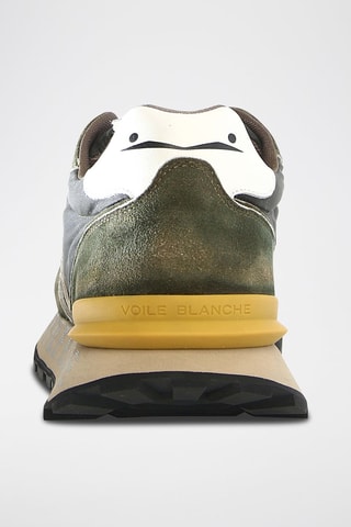 Leren Sneakers Paris Racer - Kaki