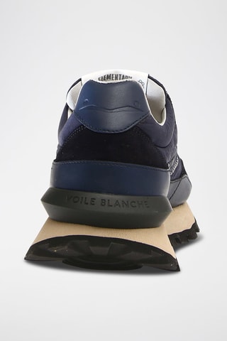 Leren Sneakers Qwark Hype - Marineblauw