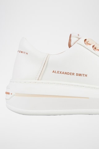 Leren Platform Sneakers Lancaster - Wit en Ivoorkleurig