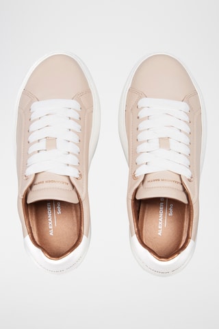 Leren Platform Sneakers Soho - Beige