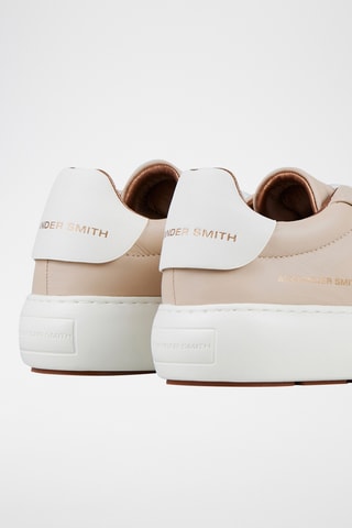 Leren Platform Sneakers Soho - Beige
