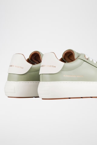 Leren Platform Sneakers Soho - Lichtgroen