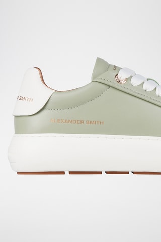 Leren Platform Sneakers Soho - Lichtgroen