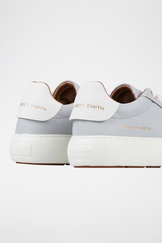 Leren Platform Sneakers Soho - Lichtgrijs