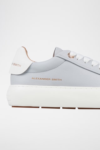 Leren Platform Sneakers Soho - Lichtgrijs