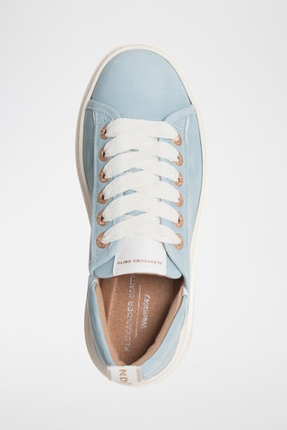Leren Platform Sneakers Wembley - Lichtblauw