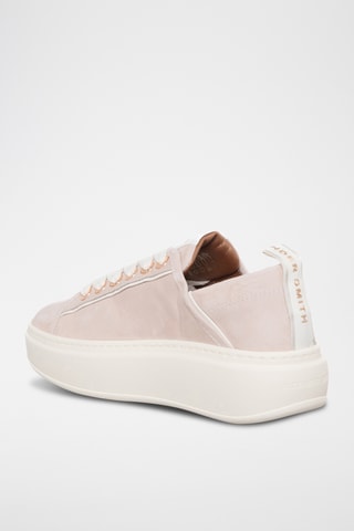 Leren Platform Sneakers Wembley - Nude
