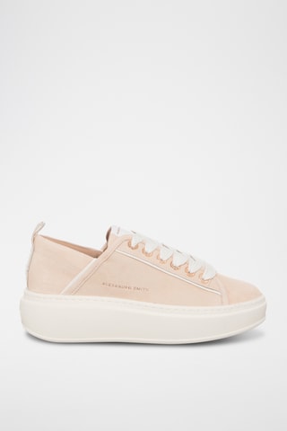Leren Platform Sneakers - Roze