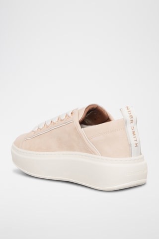 Leren Platform Sneakers - Roze