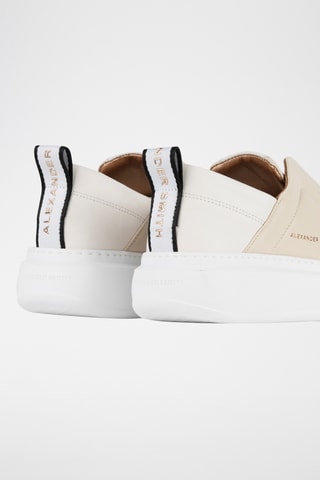 Leren Slip-ons Wembley - Nude