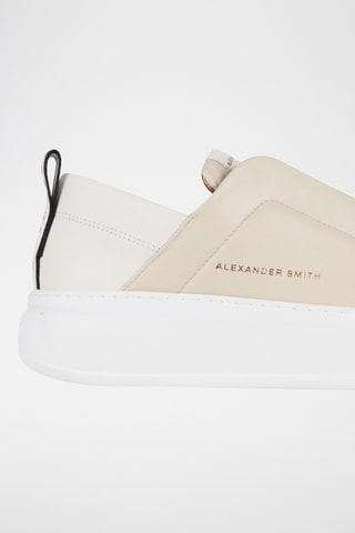 Leren Slip-ons Wembley - Nude