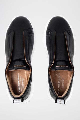 Leren Slip-ons Wembley - Zwart