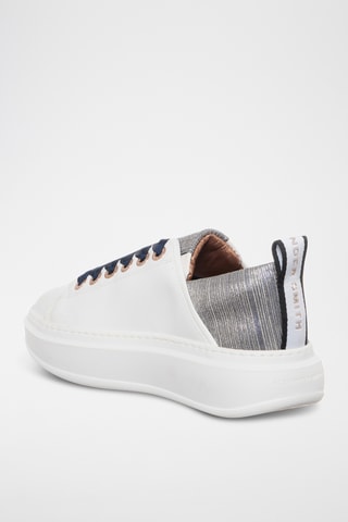 Leren Sneakers Wembley - Wit en Blauw