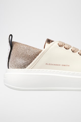 Leren Platform Sneakers Wembley - Ivoorkleurig