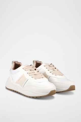 Sneakers Eco Dover - Wit en Lichtroze