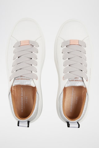 Platform Sneakers Eco Wembley - Wit en Zilverkleurig