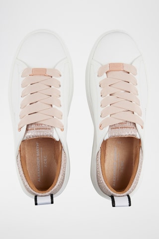 Platform Sneakers Eco Wembley - Wit en Beige