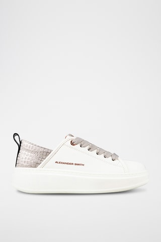 Sneakers Eco Wembley - Wit en Lichtgrjis