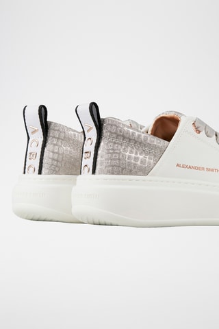 Sneakers Eco Wembley - Wit en Lichtgrjis