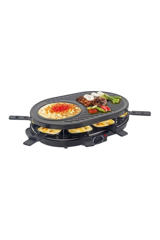 Máquina para raclette, grelhar e crepeira 8 pessoas