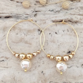 Créoles - Laiton plaqué or 