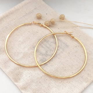 Créoles - Big Hoop - Laiton plaqué or