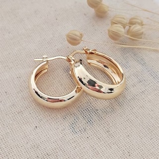 Créoles - Laiton doré à l'or fin