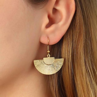 Boucles d'oreilles - Laiton plaqué or