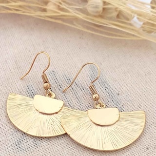 Boucles d'oreilles - Laiton plaqué or