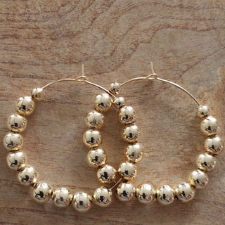 Boucles d'oreilles - Laiton plaqué or 