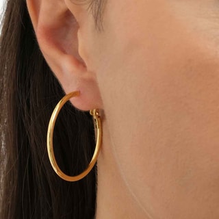 Créoles - Laiton plaqué or 