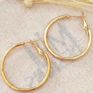 Créoles - Laiton plaqué or 