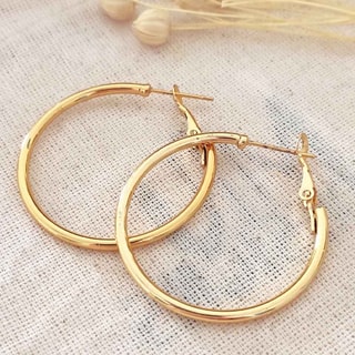 Créoles - Laiton plaqué or 