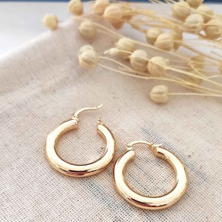 Créoles - Laiton plaqué or 