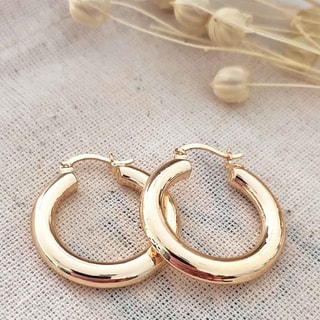 Créoles - Laiton plaqué or 