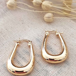 Créoles - Laiton plaqué or 