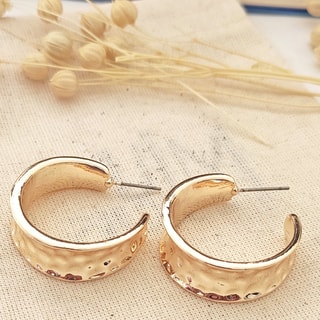 Demi créoles - Laiton plaqué or