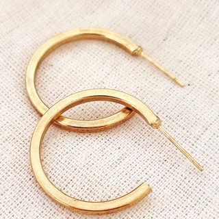 Demi créoles - Laiton plaqué or