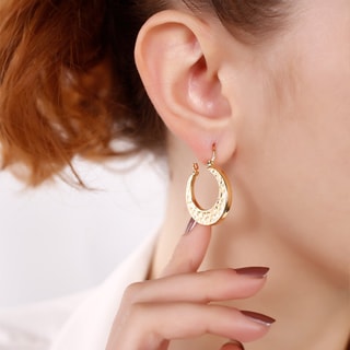 Créoles - Laiton plaqué or 