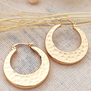 Créoles - Laiton plaqué or 