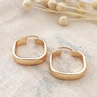 Boucles d'oreilles - Laiton plaqué or 